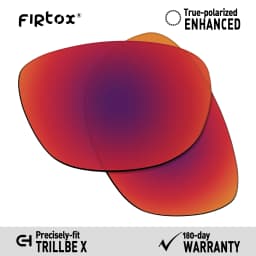 Firtox True UV400 Polarized Lenses Replacement for Oakley Trillbe X OO9340 Sunglasses (Lens Only) - Multiple Colors