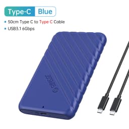 ORICO 2.5" Hard Drive Enclosure 2.5 Inch HDD Case USB Type C SATA 5Gbps for SSD HDD 9.5 7mm External Hard Drive Disk Case for Pc