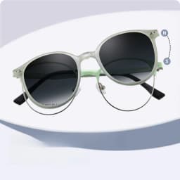 F·DRACON Alloy Frame New Polarized Magnetic 2-in-1 Round Women's Frame Driving Fishing Optical Prescription Sunglasses Men 2262