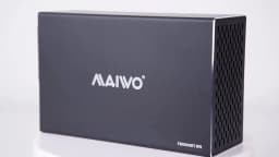 MAIWO 3.5 Inch HDD Case SATA RAID Storage Enclosure Dual Bay Hard Drive Docking Station for 2.5/3.5 Inch External Hard Drive Box