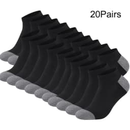 10/20/30pairs Men's Color Block Boat Socks, Fashion Breathable Comfy Low Cut Ankle Socks, Men's Socks