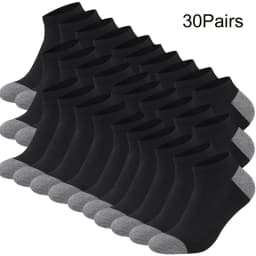 10/20/30pairs Men's Color Block Boat Socks, Fashion Breathable Comfy Low Cut Ankle Socks, Men's Socks