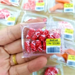 New Miniature Supermarket food simulation beefsteak salmon Bacon beef roll for Doll House Mini Kitchen Birthday/Christmas gifts