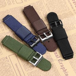16mm 18mm Nylon Strap for Casio AE-1200 1300 F-108 SGW-300/400/500 W-800H Canvas Watch Band Quick Release Men's Accessories Belt