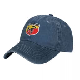 Abarth Scorpion Denim Baseball Cap Car Logo Unisex-Teens Custom Hip Hop Hats Streetwear University Dropshipping Baseball Caps