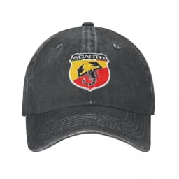 Abarth Scorpion Denim Baseball Cap Car Logo Unisex-Teens Custom Hip Hop Hats Streetwear University Dropshipping Baseball Caps