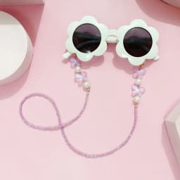Adjustable Sunglasses Lanyard Strap Anti-slip Reading Glasses Eyeglass Chain Colorful Mask Chains Butterfly Pearl Hanging Rope