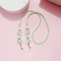 Adjustable Sunglasses Lanyard Strap Anti-slip Reading Glasses Eyeglass Chain Colorful Mask Chains Butterfly Pearl Hanging Rope
