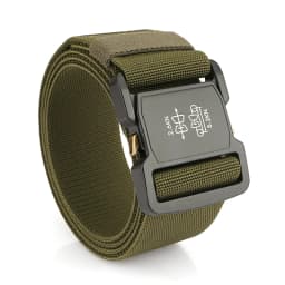 VATLTY 5cm / 2in Elastic Belt for Men Aluminum Buckle Lightweight Wide Belt Military Tactical Belt Grey Casual Girdle Male