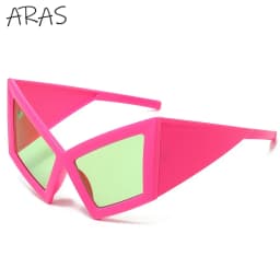 Fashion Oversized Cat Eye Sunglasses Women Men Big Frame 2026 Luxury Brand Vintage Sun Glasses For Ladies Eyewear Shades Goggles
