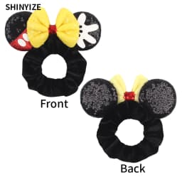 New Cute Mouse Ears Headwear Tie Hair Festival Sequin Women 3.6"Bow Elastic Headband Girl Party DIY Hair Accessories Gift