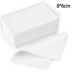 50pcs 10x6.3cm/8x6cm Silver Polish Cleaner Wipe Cloth For Silver Metal Jewelry Tool Supplies Cleaning Polishing Cloth