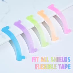 Libeauty 5 Colors Silicone Eyelash Rods Ribbon Soft Colorful Lash Lift Ribbon Perm Multi-Functional Eyelash Lifting Makeup Tools