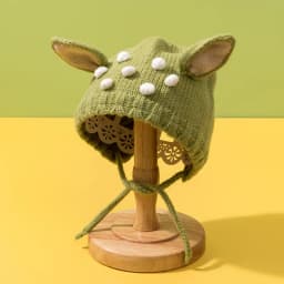 Cute Cartoon Baby Ear Protection Cap Winter Warm Infant Woolen Knitted Hat 6-36M Boy Girl Crochet Bonnet Toddler Beanie Headgear