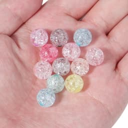 50-100pcs/Lot 6 8 10 12mm Round Crackle Beads Loose Spacer Acrylic Beads For Jewelry Making Charm Beads DIY Bracelet Necklace