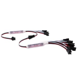 Mini TTL Signal LED Amplifier Repeater for WS2811 WS2812B SK6812 3Pin Addressable RGBIC LED Strip String Module 1 TO 4/8 DC5-24V