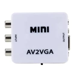 1080P Mini Video Convertor RCA AV to VGA Video Converter Conversor with 3.5mm Audio AV2VGA / CVBS + Audio to PC HDTV