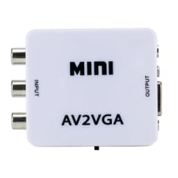 1080P Mini Video Convertor RCA AV to VGA Video Converter Conversor with 3.5mm Audio AV2VGA / CVBS + Audio to PC HDTV