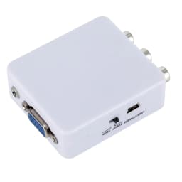 1080P Mini Video Convertor RCA AV to VGA Video Converter Conversor with 3.5mm Audio AV2VGA / CVBS + Audio to PC HDTV