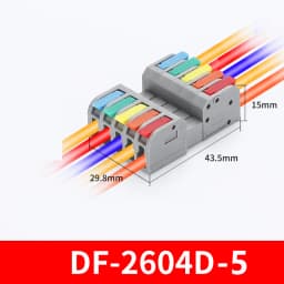10PCS Docking Mini Quick Wire Connector Universal Compact Electrical Wiring Connectors Push-in Butt Conductor Terminal Block