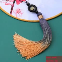 1PC Transfer Bead Gradient Tassel Silky Handmade Tassels with Loop for DIY Crafts Bookmark Tassel Jewelry Making Accessories