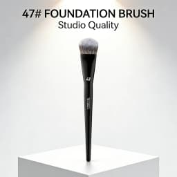 PRO 47 Foundation Brush Broom Foundation Shadow Brush Liquid Cream Blending Blush Angled Professional Makeup Brush Cosmetic Tool