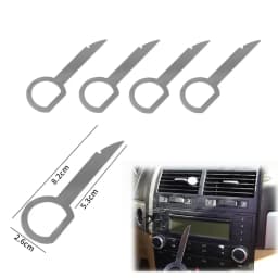 4Pcs Car Radio Removal Key Pin Tool for Audi C6 R8 A1 A3 Q3 A4 A5 Q5 A6 S6 A7 B6 B7 B8 8P 8V 8L TT RS
