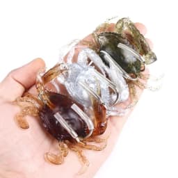 ALASICKA 5-10pcs 8/10CM Crab Lure 3D Simulation Crab Bait Artificial Bait Soft Bait Bass Wrasse Cod Sea Fishing Hook Tackle Tool