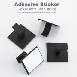 Black Self-Adhesive Wall Hooks For Hanging Keys Clothes Hanger Door Metal Robe Hook Coat Rack Towel Holder Bathroom Accessories