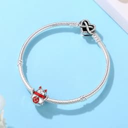 925 Sterling Silver Charms Fortune Cat Chinese New Year Pendant Beads Japanese Girl Fit Brand Bracelets Necklaces Women Jewelry