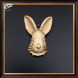 Retro Alloy Rabbit Brooch Pins Female Ins Trendy Party Coller Cute Sweater Brooches Accessories