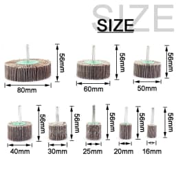 5PC Sandpaper Grinding Flap Polishing Wheels Sanding Disc Shutter Polishing Wheel For Rotary Dremel Tool 60/80/120Grit 6MM Shank