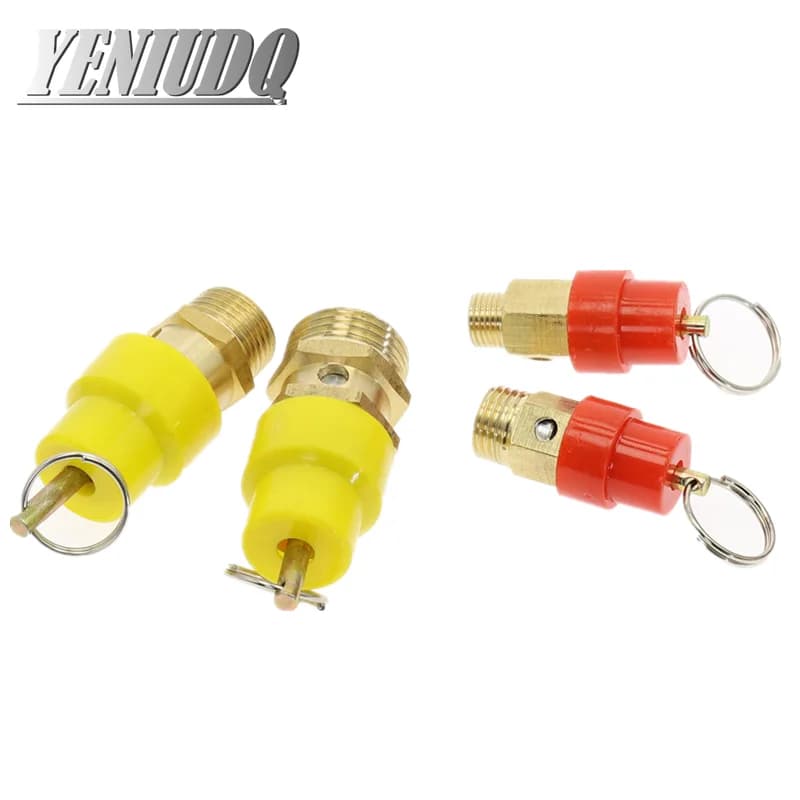 1PCS 1/4'' 3/8" 1/2" BSP 1/3/4/5/6/7/8/10/12KG Air Compressor Safety Relief Valve Pressure Release Regulator For Pressure Piping