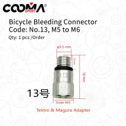 Bicycle Hydraulic Brake Bleed Adapters with Various Size for Shimano, Avid, Sram, Hayes, Formula, Magura, Etc.