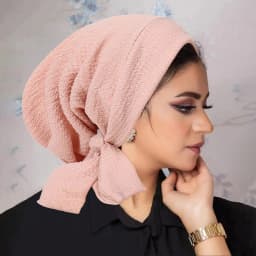 Ramadan Solid Color Crinkle Turban Hijab Hats Long Tail Head Wraps Elastic Muslim Hats Breathable Chemo Cap For Women Girls
