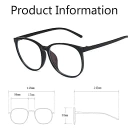 Ultra Light Anti Blue Light Near Sight Glasses New Trendy Large Frame Myopia Glasses Clear Lens Oversized Short Sight Glasses
