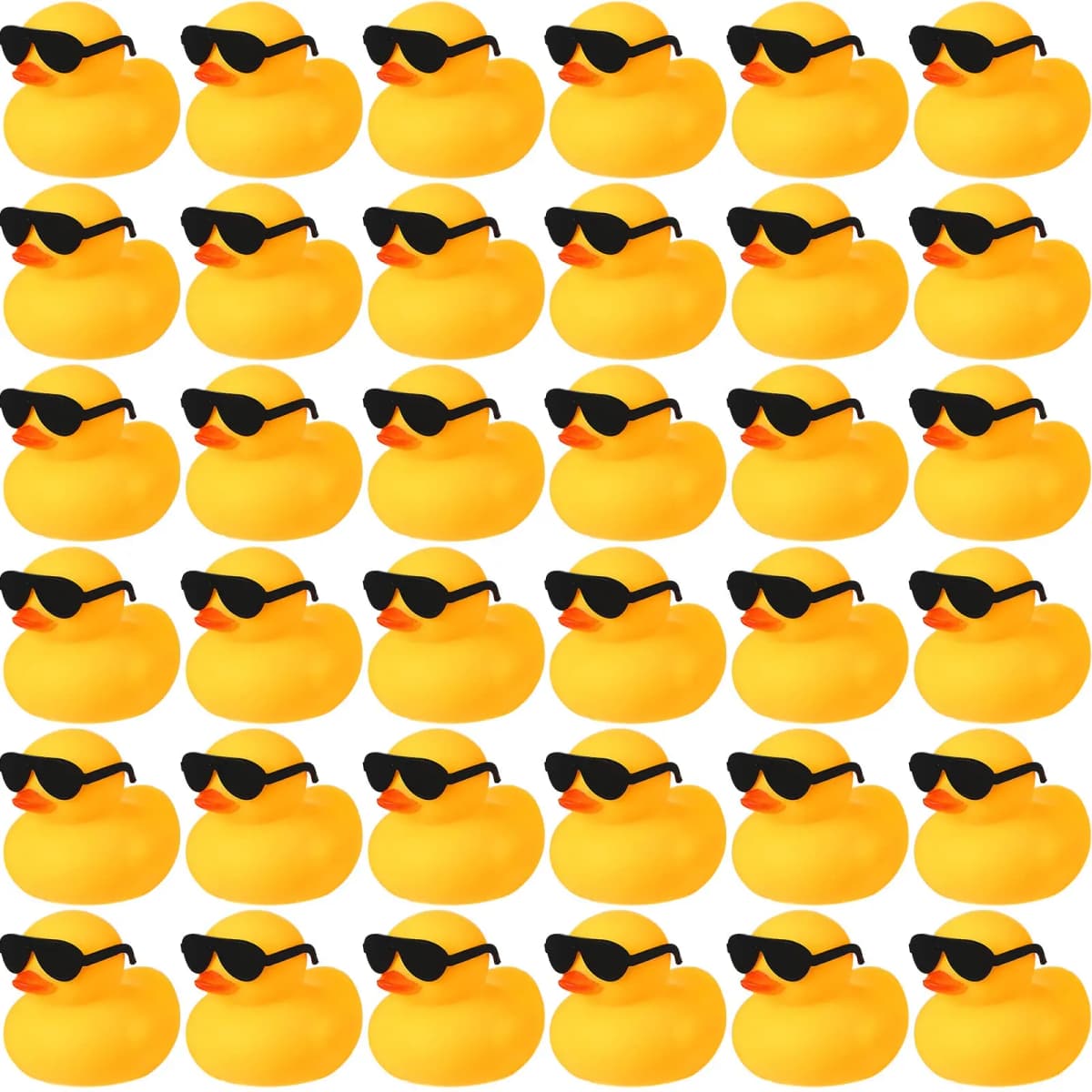 6/12/24pc Rubber Duck Toys Yellow Rubber Ducks Squeak & Float Ducky Pool Toy Cruise Holiday Decoration Birthday Party Favors