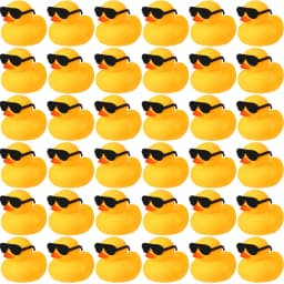 6/12/24pc Rubber Duck Toys Yellow Rubber Ducks Squeak & Float Ducky Pool Toy Cruise Holiday Decoration Birthday Party Favors