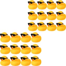 6/12/24pc Rubber Duck Toys Yellow Rubber Ducks Squeak & Float Ducky Pool Toy Cruise Holiday Decoration Birthday Party Favors