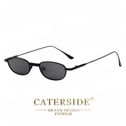 CATERSIDE Polarized Small Sunglasses Men Rectangle Punk Brand Design Sun Glasses for Women Driving Party Eyewear Holiday Gifts