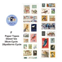 55mm*2m Vintage Post Office Masking Washi Tape Retro Stamp Decorative Adhesive Tape Diy Scrapbooking Sticker Label Stationery