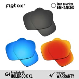 Firtox True UV400 Polarized Lenses Replacement for Oakley Holbrook XL OO9417 - 59mm Sunglasses (Lens Only) - Multiple Colors