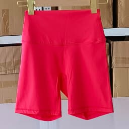 Women Sports Shorts High Waist Yoga Shorts Slim Fit Butt Lift Gym Running High Elastic Nylon Shorts