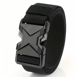 New Quick Release Pluggable Buckle Sports Belt Breathable ElasticMen Belts For Men Elastic Pants Belt