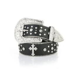 Punk Rhinestone White Belt Female Male Fashion Western Jeans Female Jeans Jewelry Fashion Design Y2K Jeans Belt