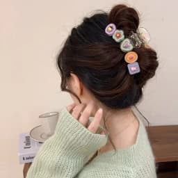 Colorful Dopamine Hair Claw Hairpins for Girls Women Korean Sweet Simple Irregular Hair Clips Headwears Fashion Design