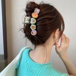 Colorful Dopamine Hair Claw Hairpins for Girls Women Korean Sweet Simple Irregular Hair Clips Headwears Fashion Design