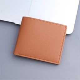 Lychee Texture Leather Card Clip Short Men'S Coin Purse Wallet Business-Style Cash Money Purse Multi Patchwork Card Slot Holder