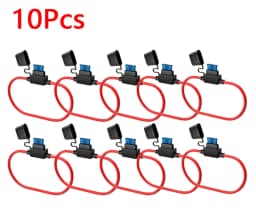 Lots Automotive Mini Waterproof Fuse Holder 14AWG For 2V 30A Car Insert In-Line Fuse Holder, Cord Cutting Switch Socket