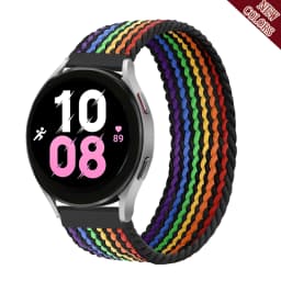 20mm 22mm Band for Samsung Galaxy watch 7/4/6/5 pro/active 2/Gear S3 braided solo loop bracelet correa Huawei watch GT 2 3 strap